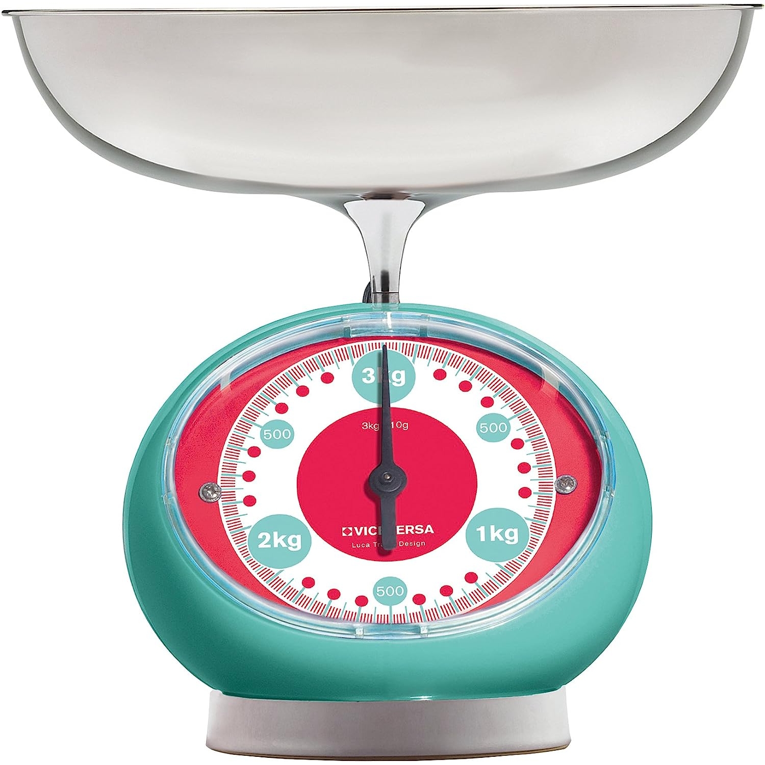 Viceversa Tix bilancia meccanica acciaio azzurro cod.48644